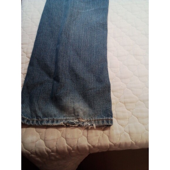 Men's Levi Denim Jeans Style 559 Relaxed Straight Size 36 X 32 Worn See Pics - Picture 10 of 16